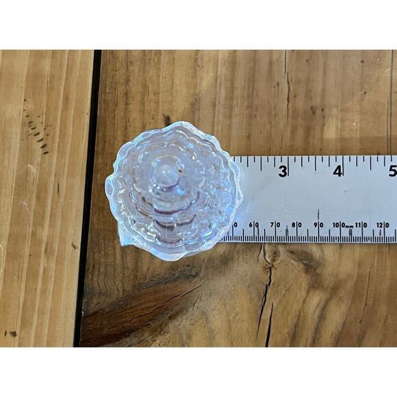 Set of Vintage Clear Plastic Christmas Tree Salt/Pepper Shakers. Holiday Decor - Picture 6 of 6